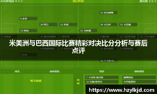 米美洲与巴西国际比赛精彩对决比分分析与赛后点评